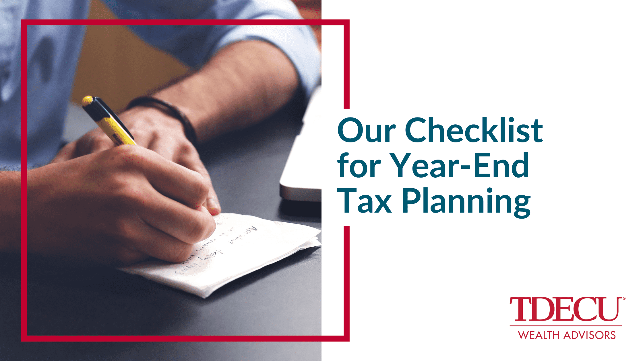 Appropriate Checklists for Year-End Tax Planning