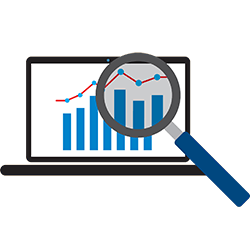 Review your investments. investment icon